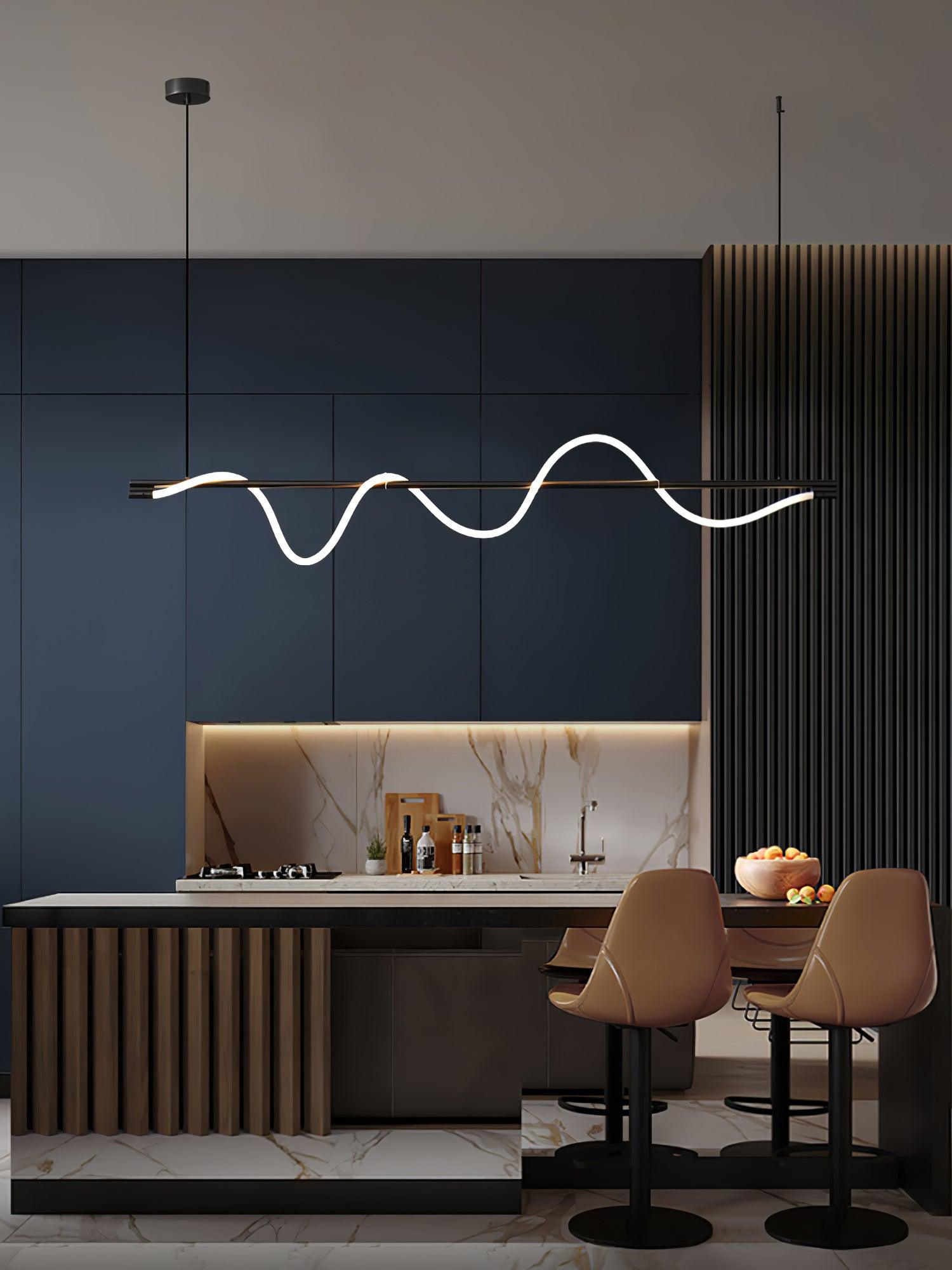 Pulse Minimalist Brass Pendant Lamp-Neutral Decor