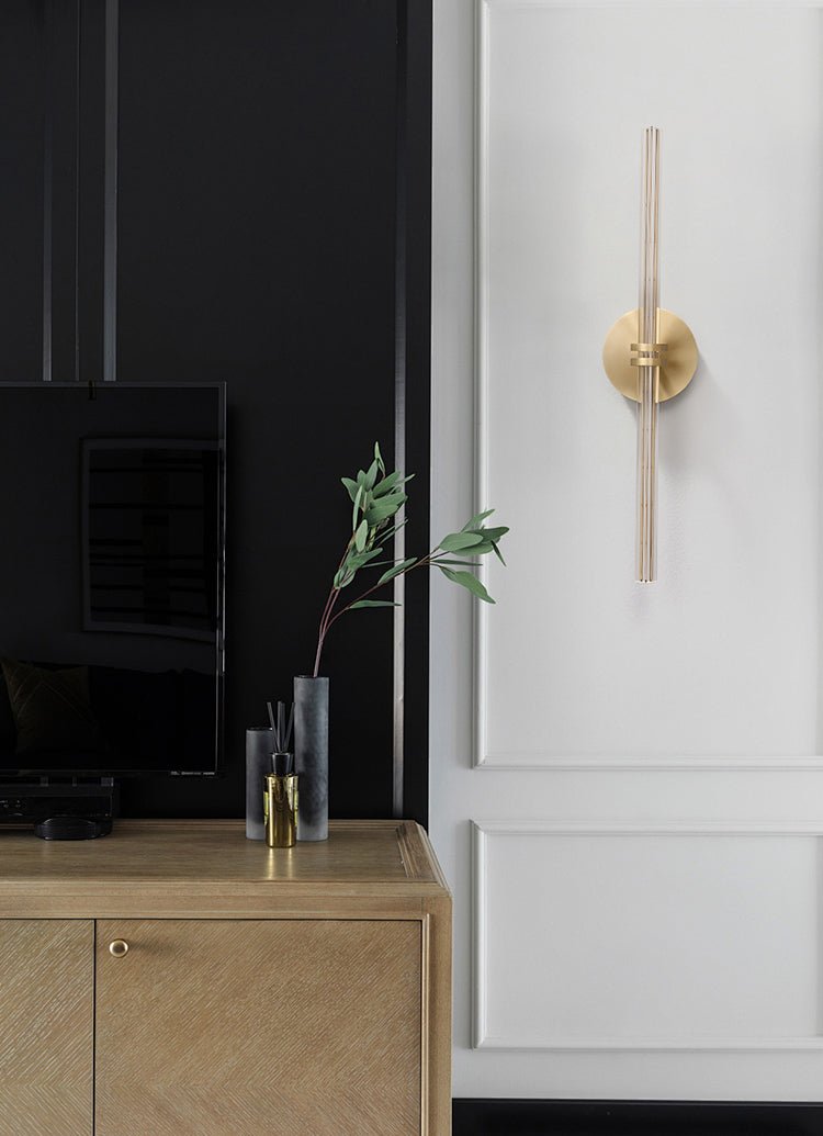 Julian Minimalist Metal Linear Wall Lamp-Neutral Decor