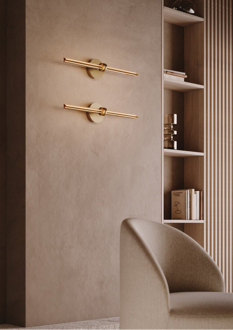 Julian Minimalist Metal Linear Wall Lamp-Neutral Decor