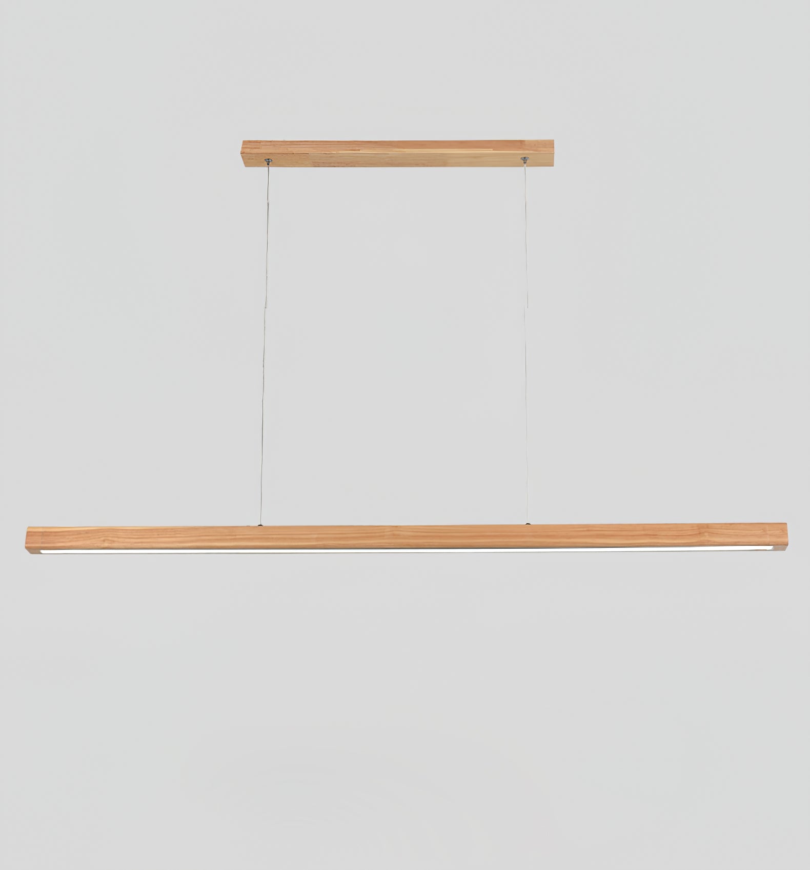 Elowen Linear Minimalist Wood Pendant Light-Neutral Decor