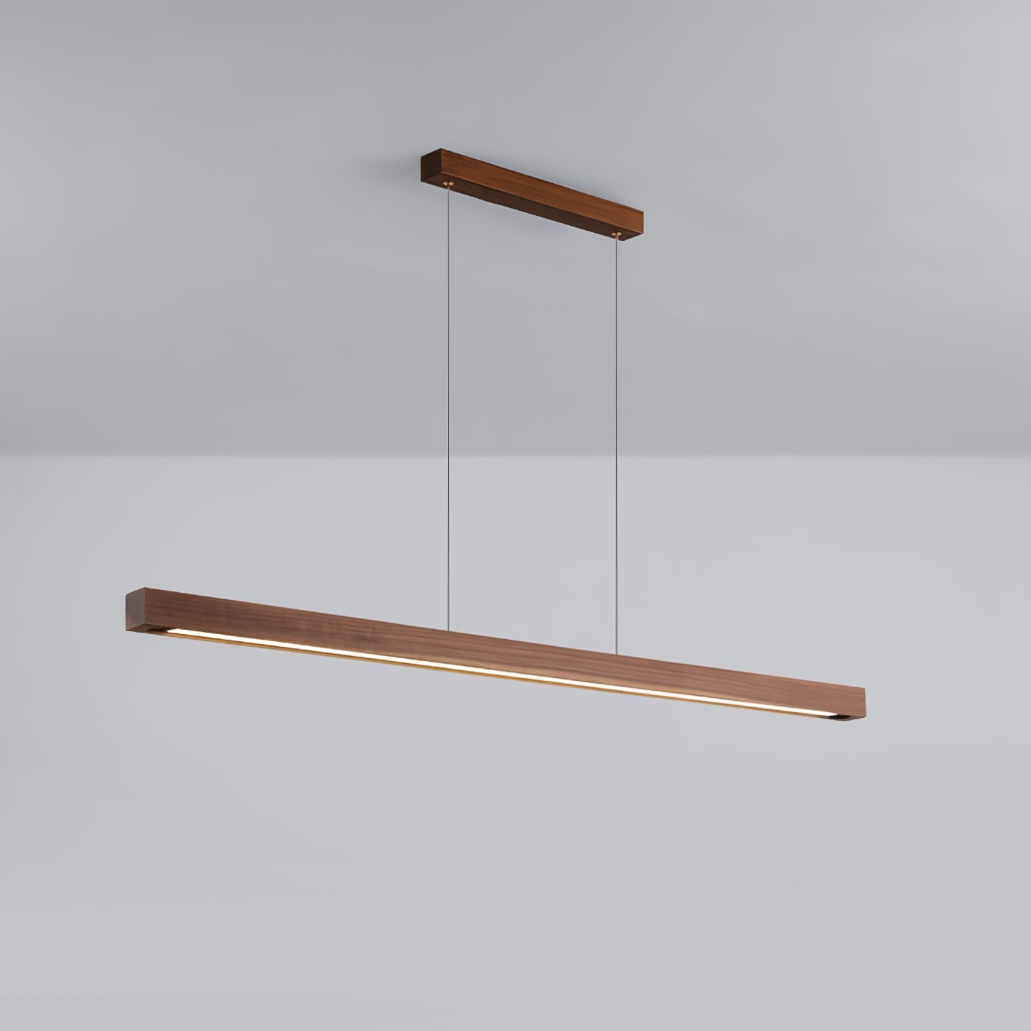 Elowen Linear Minimalist Wood Pendant Light-Neutral Decor