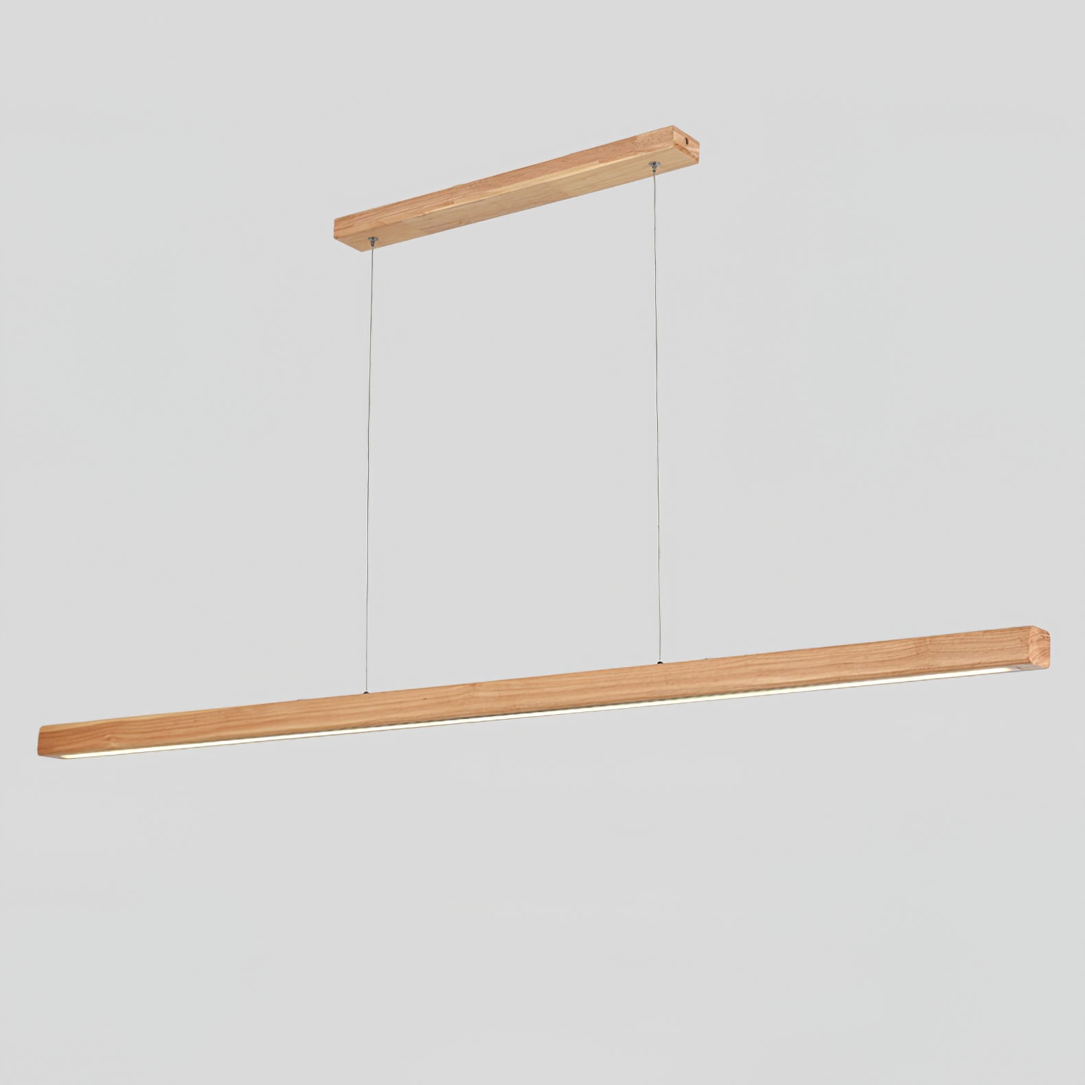 Elowen Linear Minimalist Wood Pendant Light-Neutral Decor