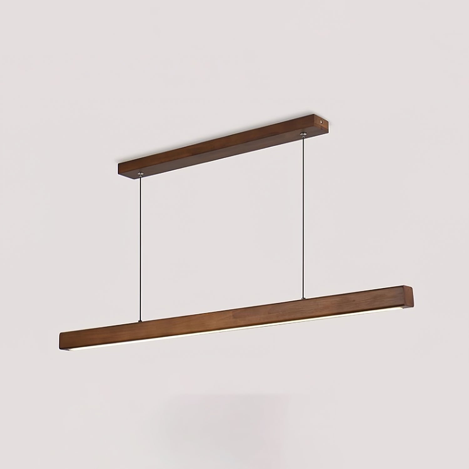 Elowen Linear Minimalist Wood Pendant Light-Neutral Decor