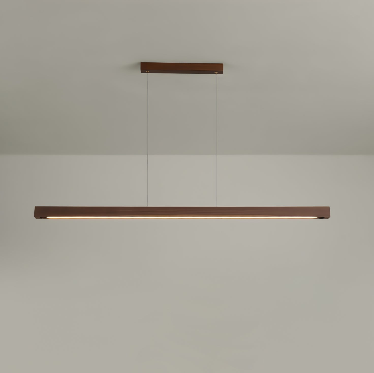 Elowen Linear Minimalist Wood Pendant Light-Neutral Decor