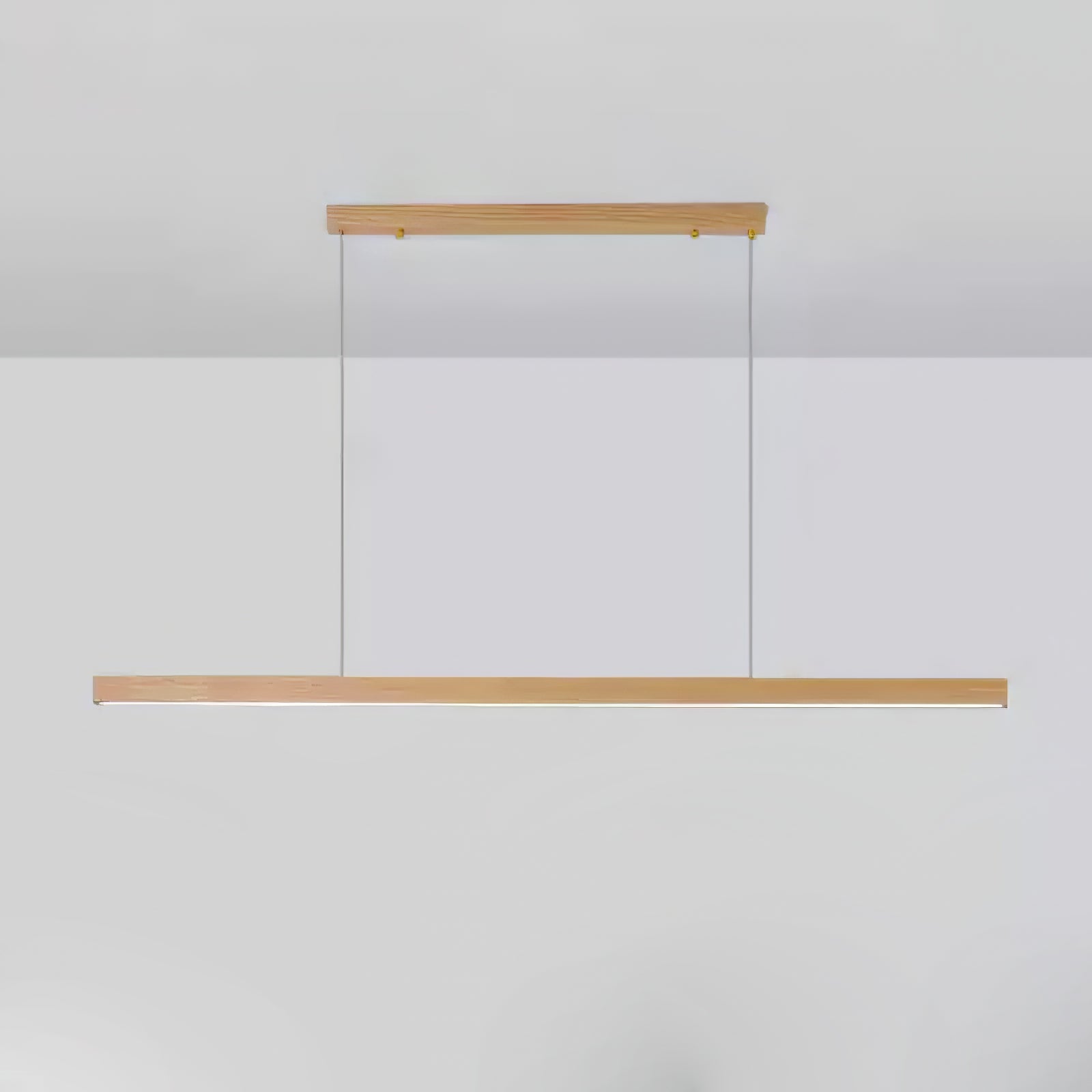 Elowen Linear Minimalist Wood Pendant Light-Neutral Decor