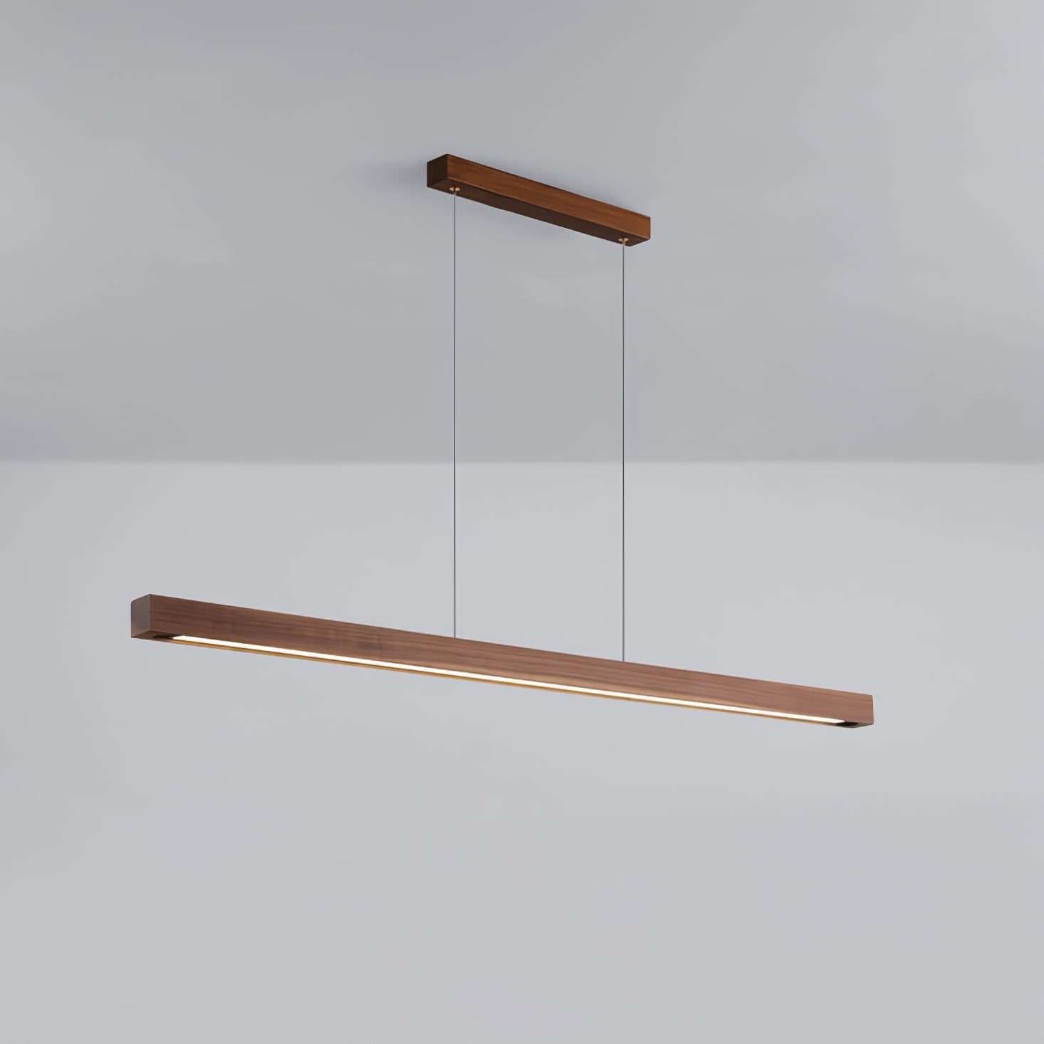 Elowen Linear Minimalist Wood Pendant Light-Neutral Decor