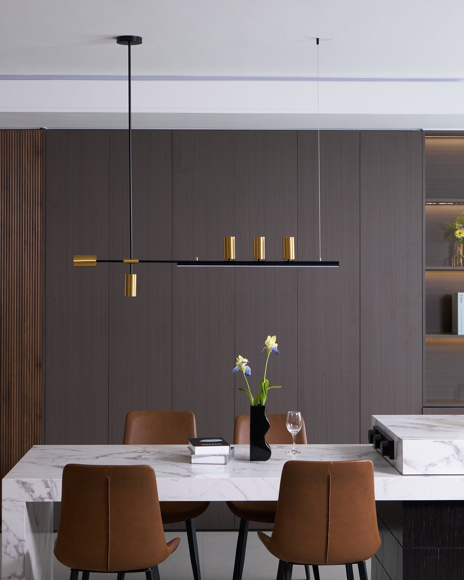 Aulten Modern Minimalist Linear Island Pendant Lamp-Neutral Decor