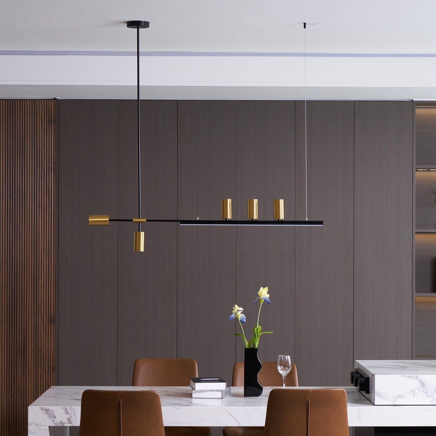 Aulten Modern Minimalist Linear Island Pendant Lamp-Neutral Decor