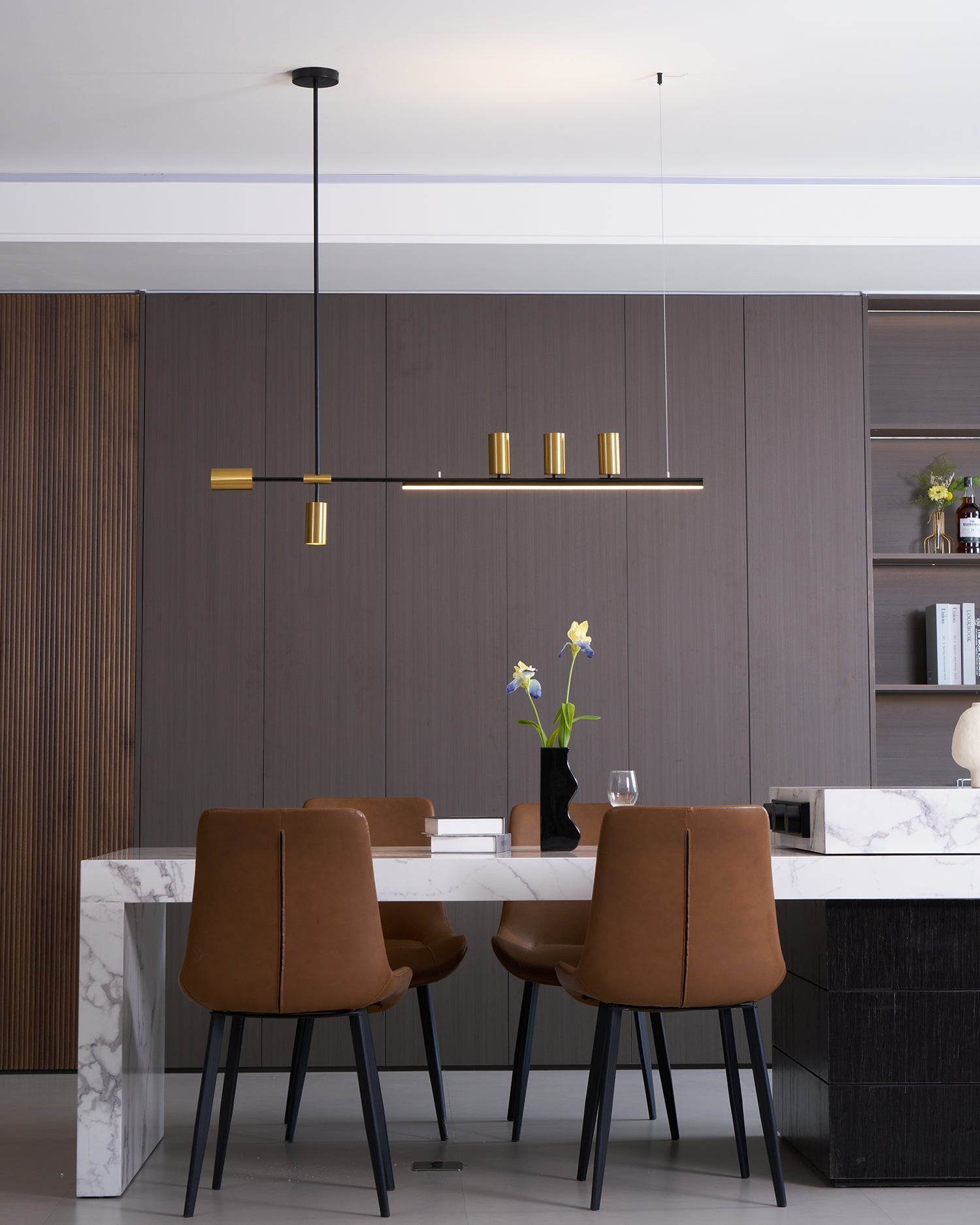 Aulten Modern Minimalist Linear Island Pendant Lamp-Neutral Decor