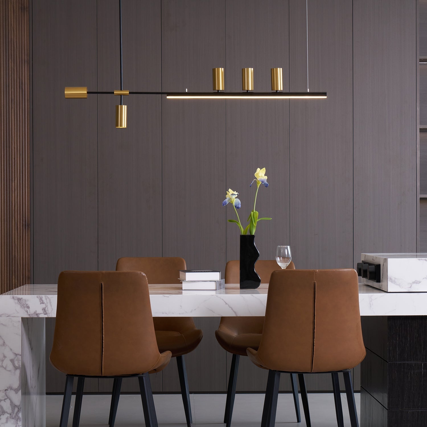 Aulten Modern Minimalist Linear Island Pendant Lamp-Neutral Decor