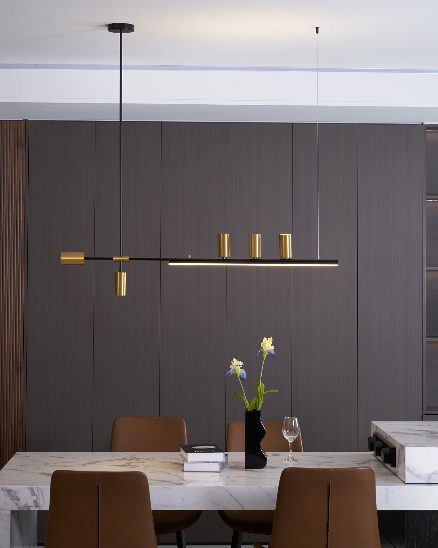 Aulten Modern Minimalist Linear Island Pendant Lamp-Neutral Decor
