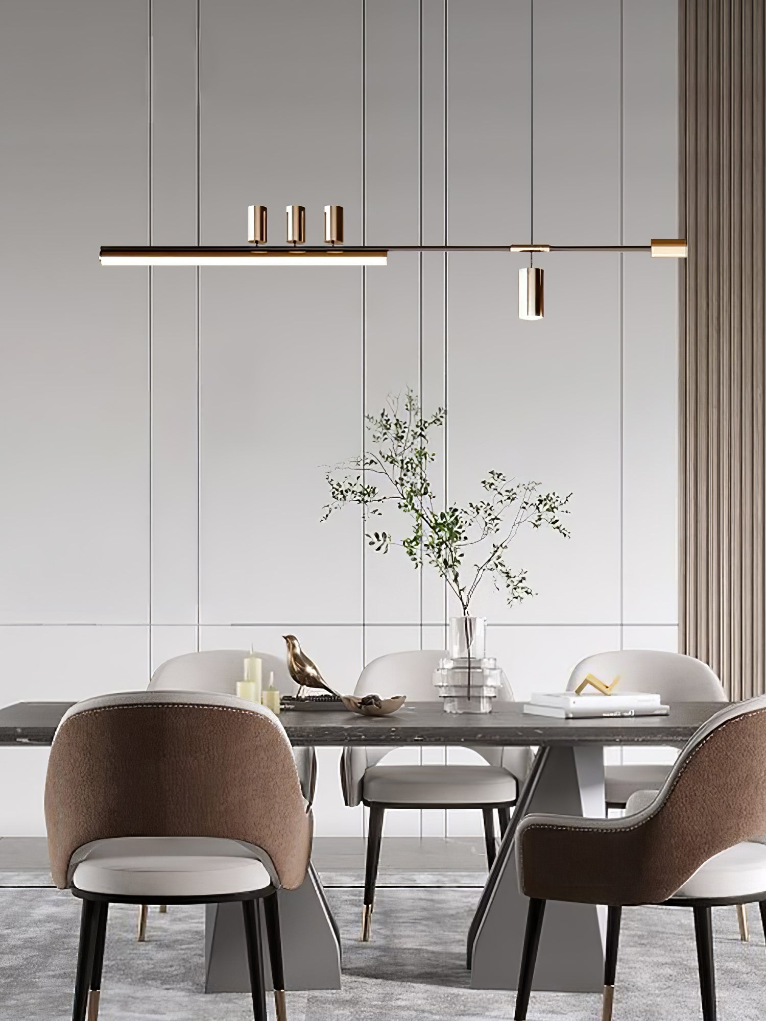 Aulten Modern Minimalist Linear Island Pendant Lamp-Neutral Decor