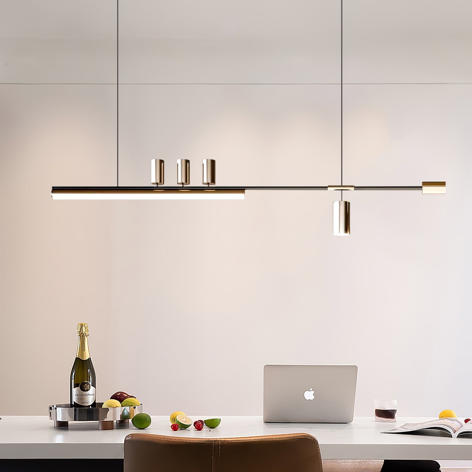 Aulten Modern Minimalist Linear Island Pendant Lamp-Neutral Decor