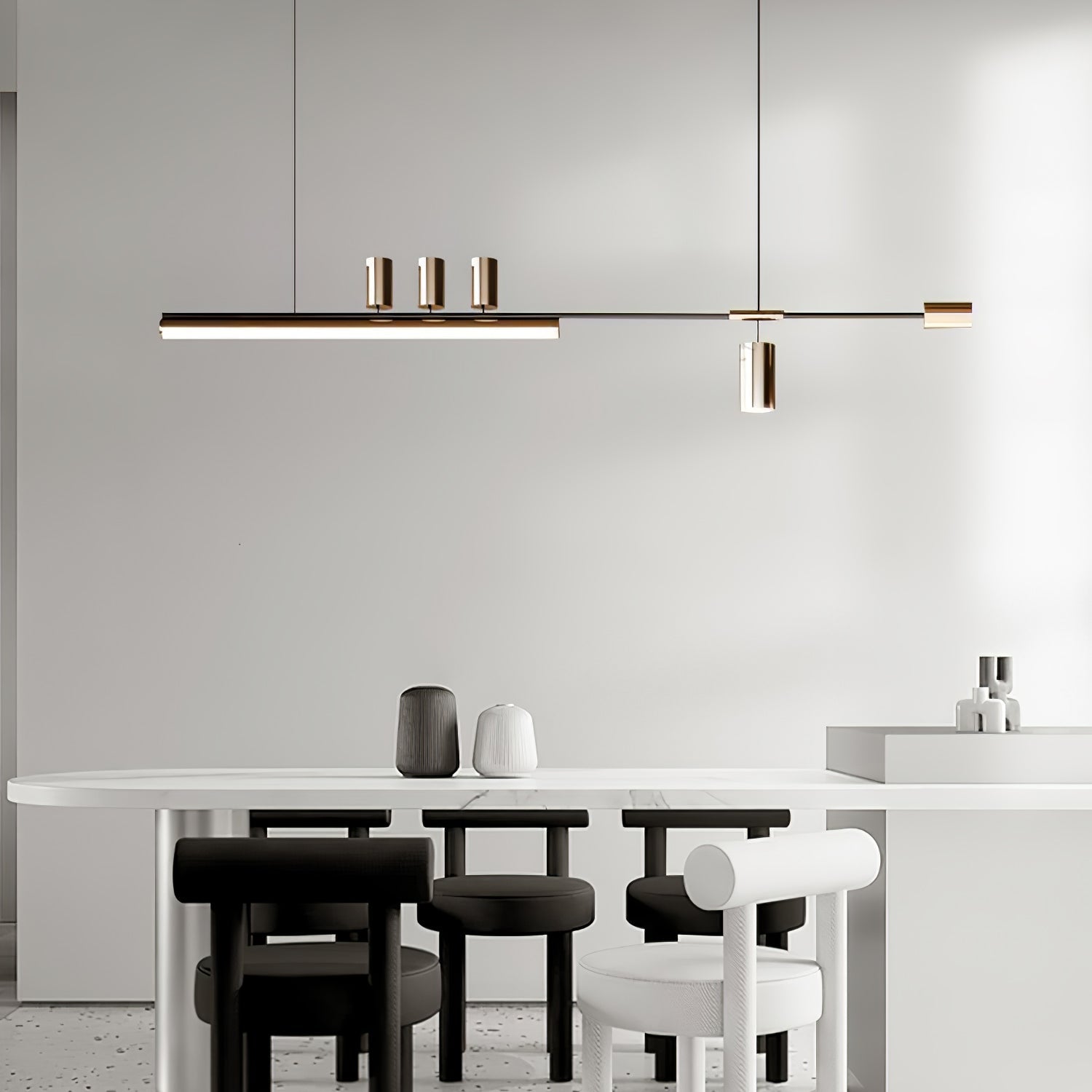 Aulten Modern Minimalist Linear Island Pendant Lamp-Neutral Decor