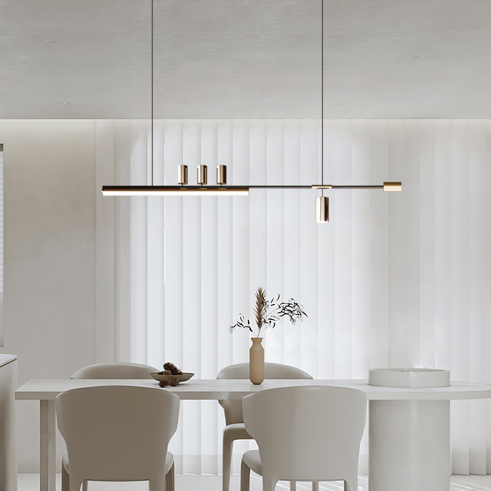 Aulten Modern Minimalist Linear Island Pendant Lamp-Neutral Decor