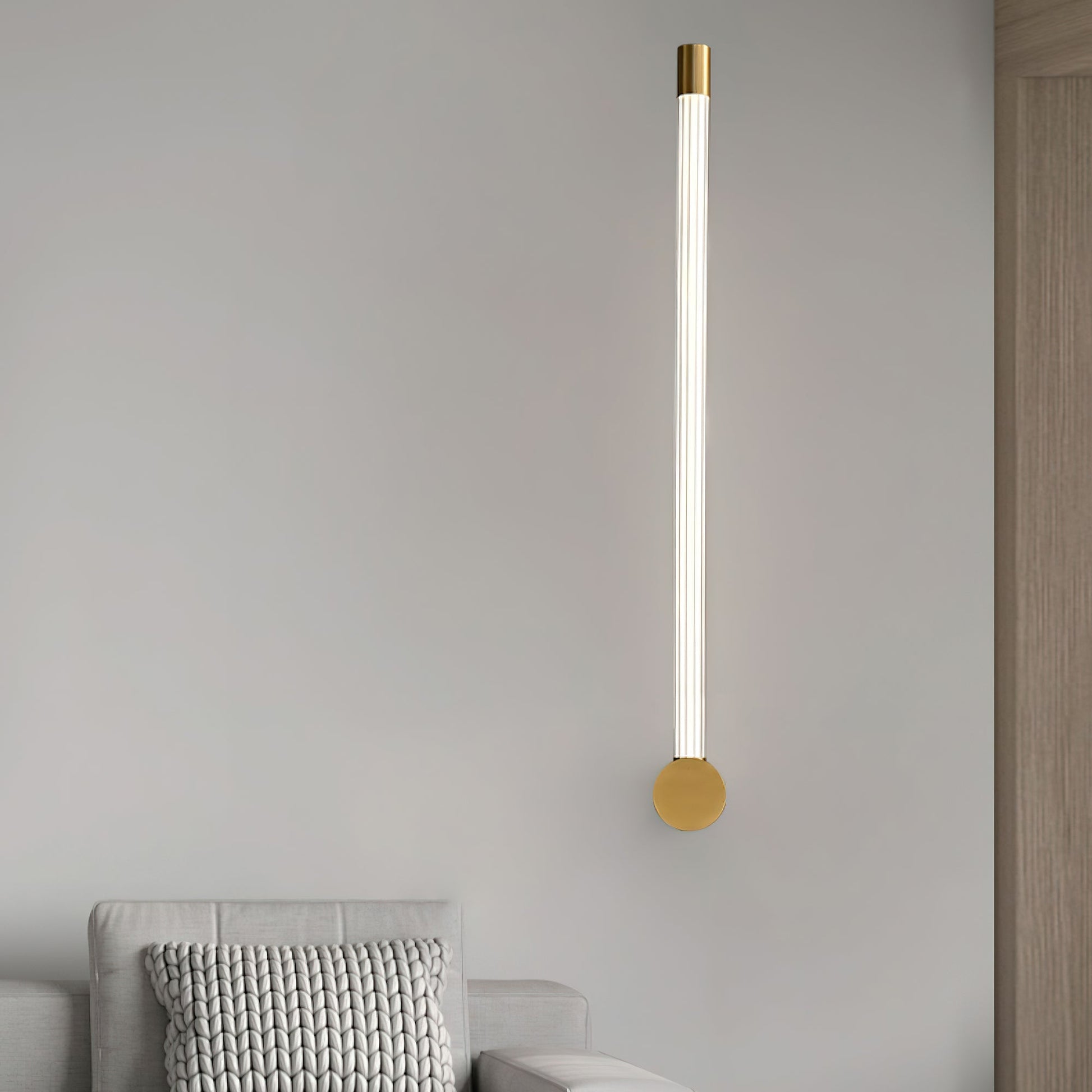 Halenis Modern Minimalist Linear LED Sconce Wall Lamp-Neutral Decor