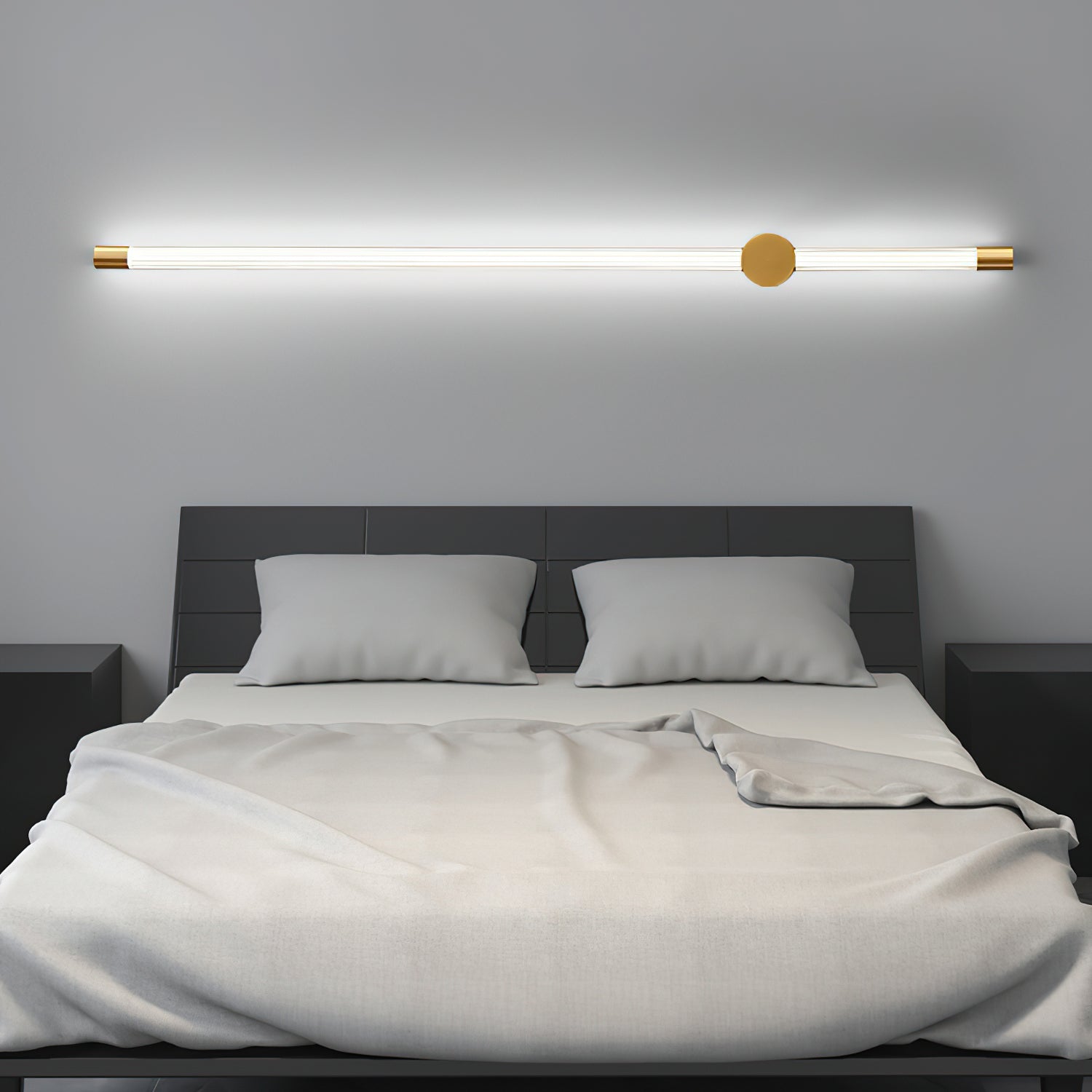 Halenis Modern Minimalist Linear LED Sconce Wall Lamp-Neutral Decor