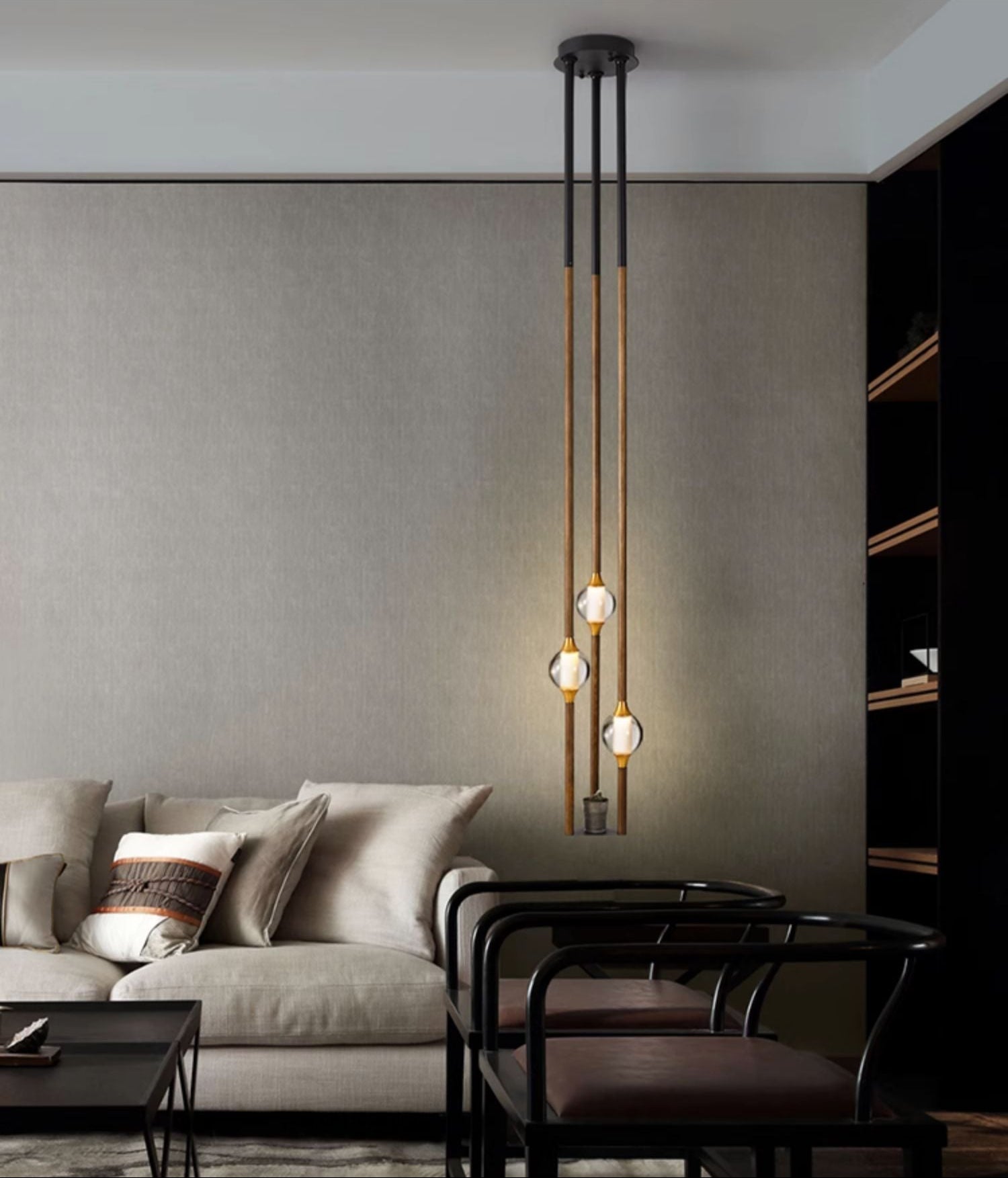 Linear Lumina Droplet Pendant Lamp-Neutral Decor