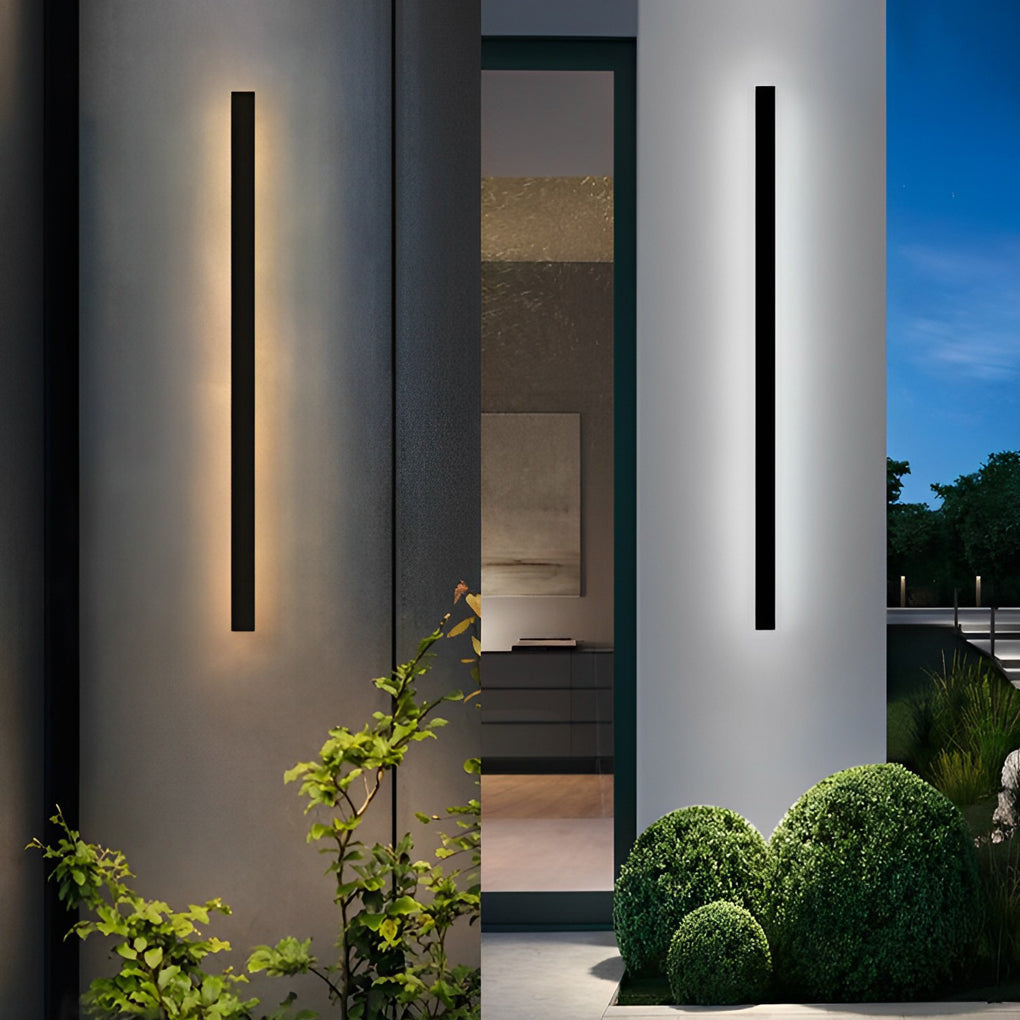 Forest Minimalist Long Linear LED Outdoor Wall Sconce