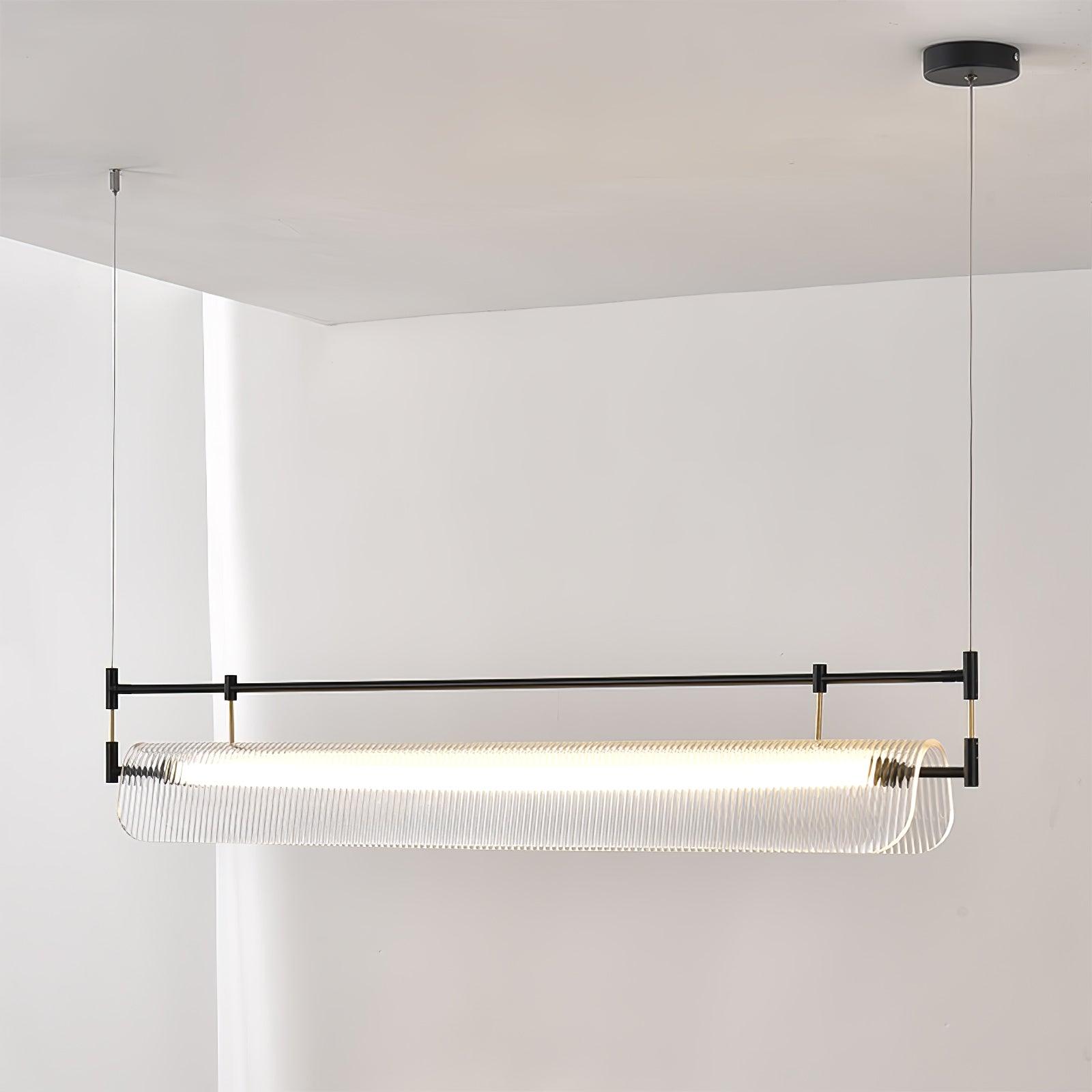 Meldo Chandelier Linear Strip Acrylic Long-Neutral Decor