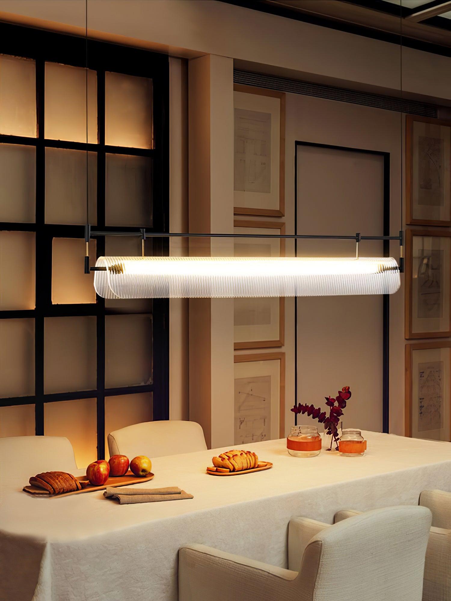 Meldo Chandelier Linear Strip Acrylic Long-Neutral Decor