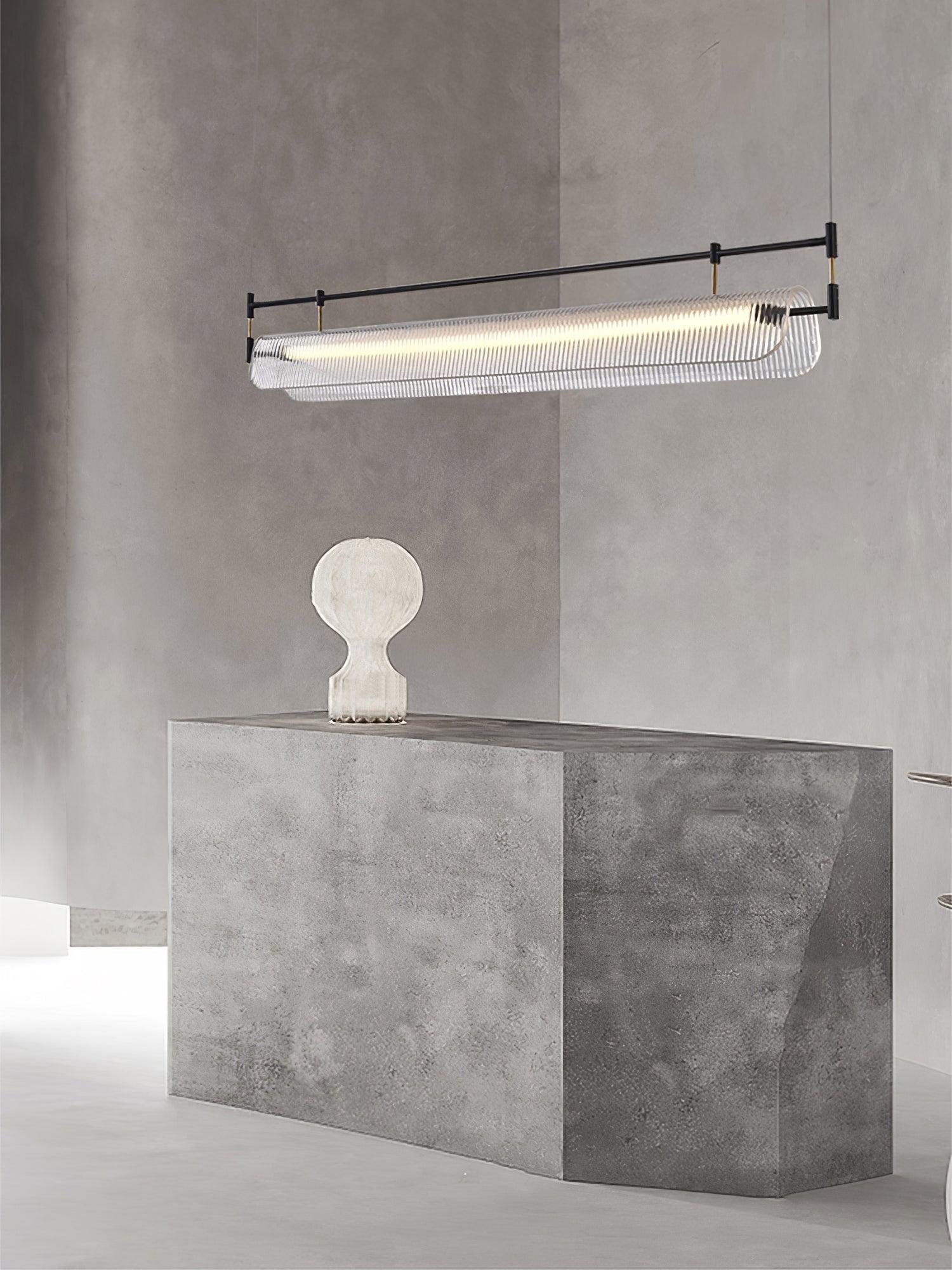 Meldo Chandelier Linear Strip Acrylic Long-Neutral Decor