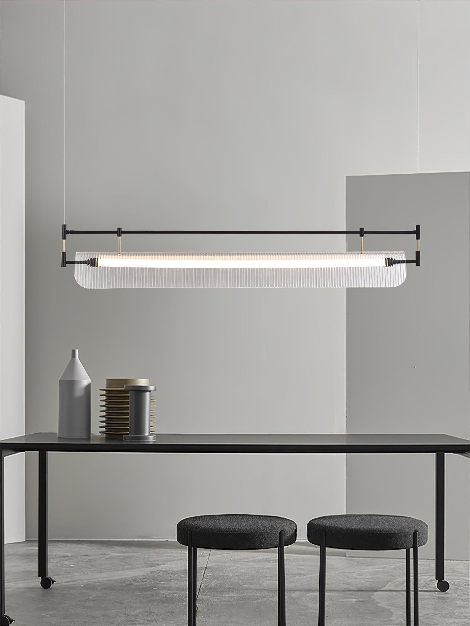Meldo Chandelier Linear Strip Acrylic Long-Neutral Decor