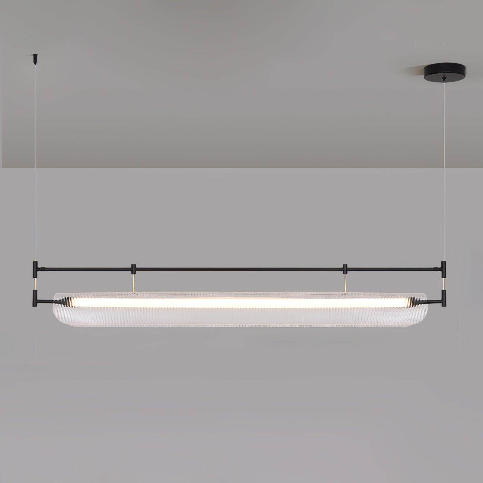 Meldo Chandelier Linear Strip Acrylic Long-Neutral Decor