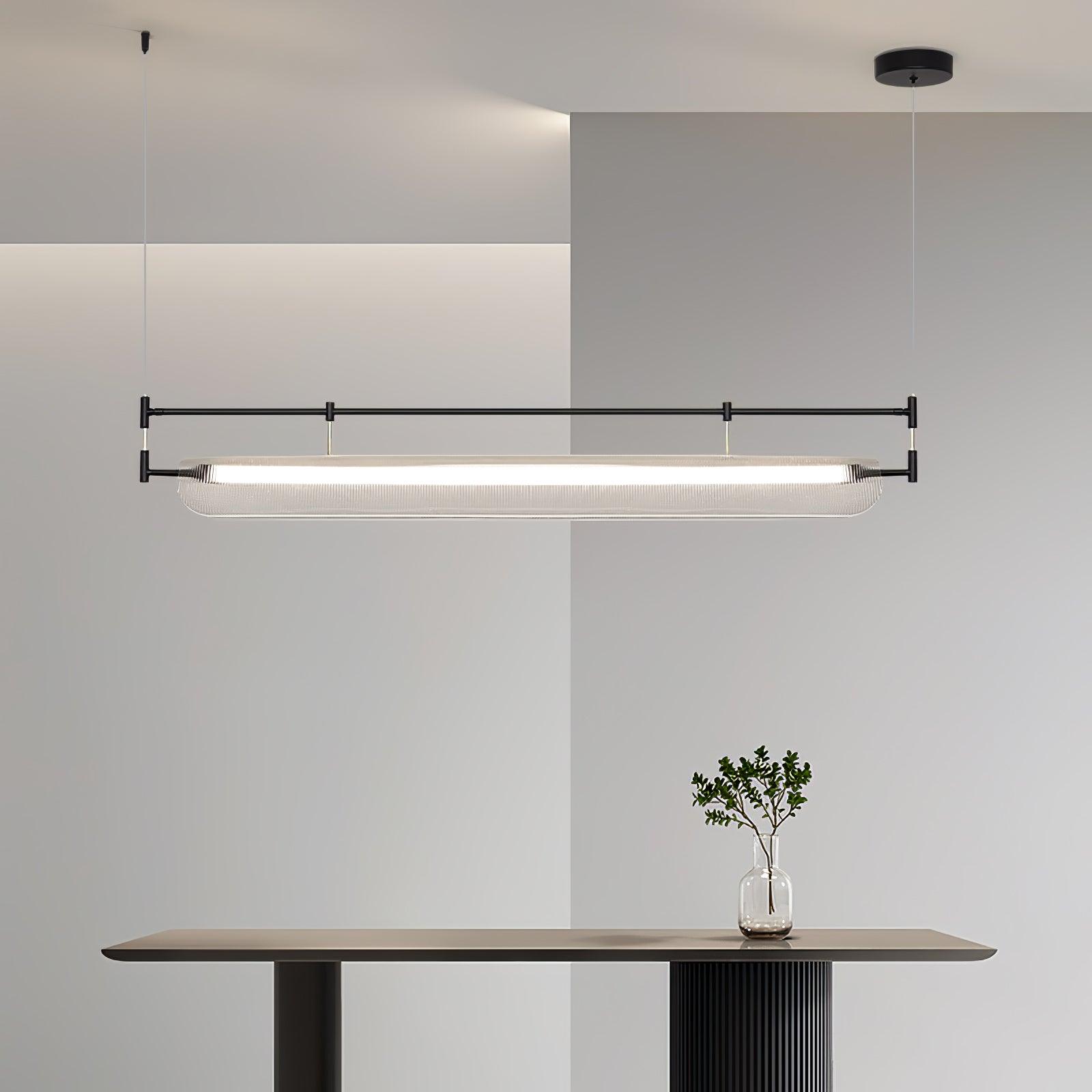 Meldo Chandelier Linear Strip Acrylic Long-Neutral Decor