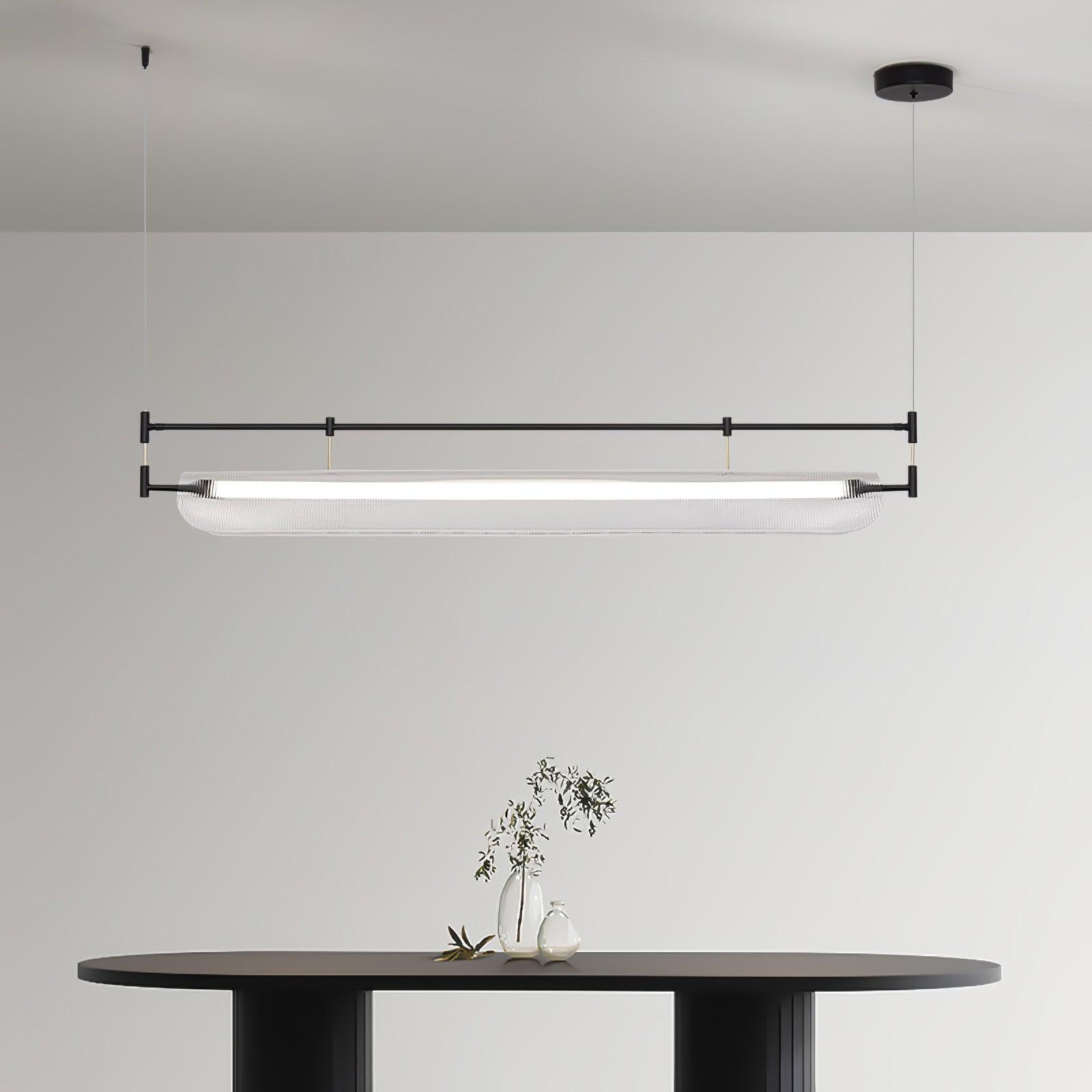 Meldo Chandelier Linear Strip Acrylic Long-Neutral Decor
