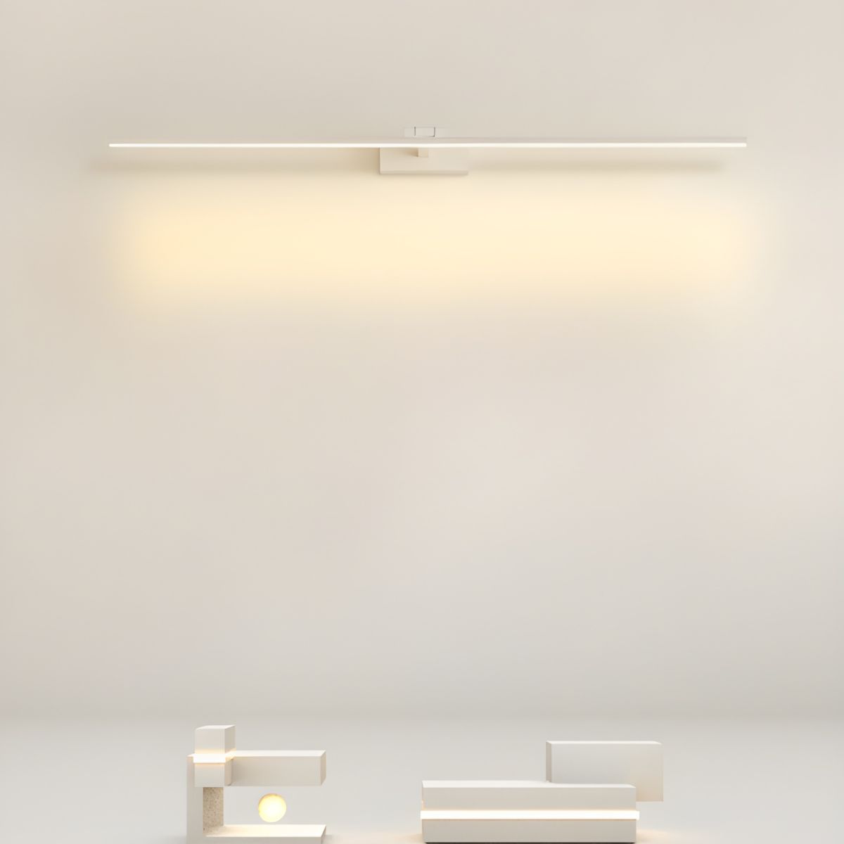 Linear Modern Minimalist Bathroom Wall Lamp-Neutral Decor