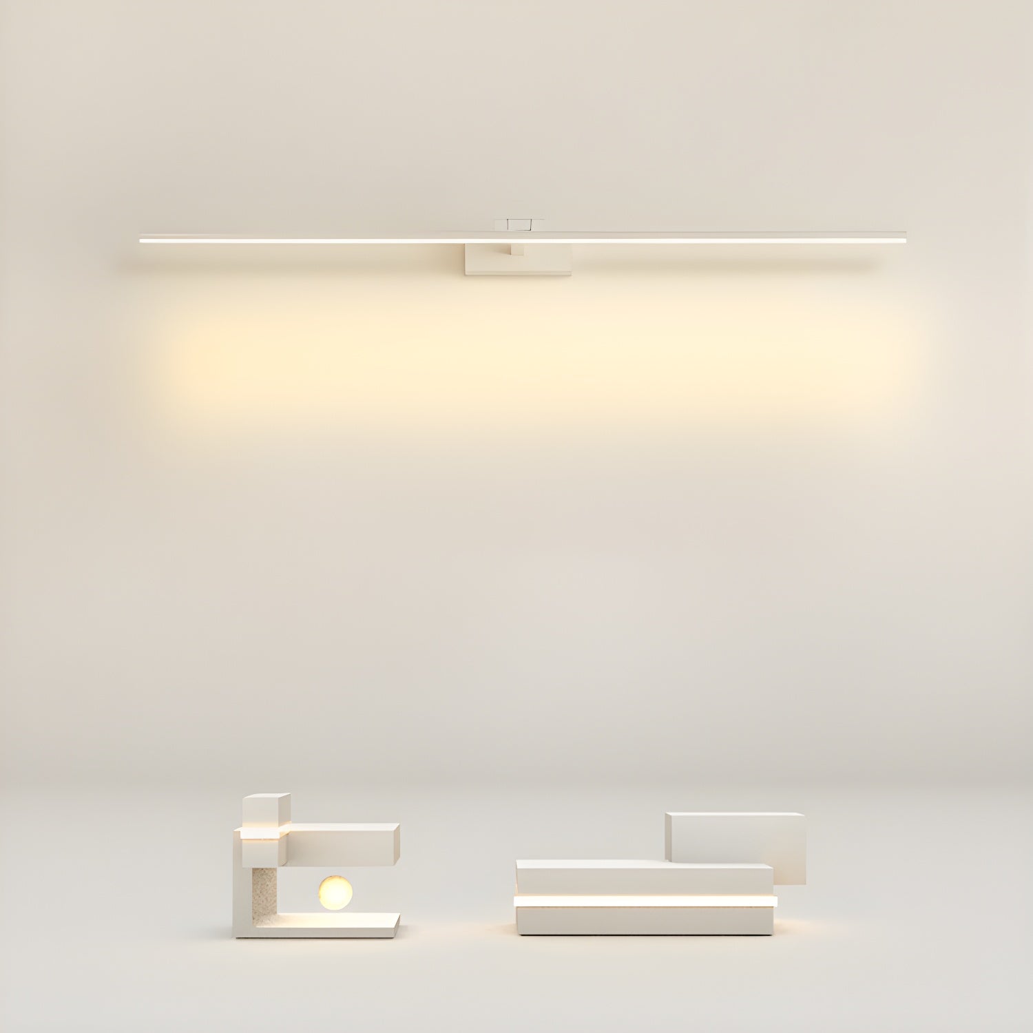 Linear Modern Minimalist Bathroom Wall Lamp-Neutral Decor