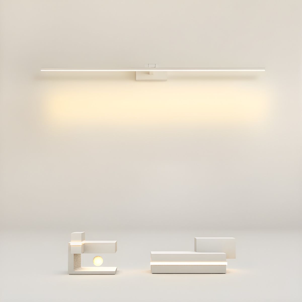 Linear Modern Minimalist Bathroom Wall Lamp-Neutral Decor