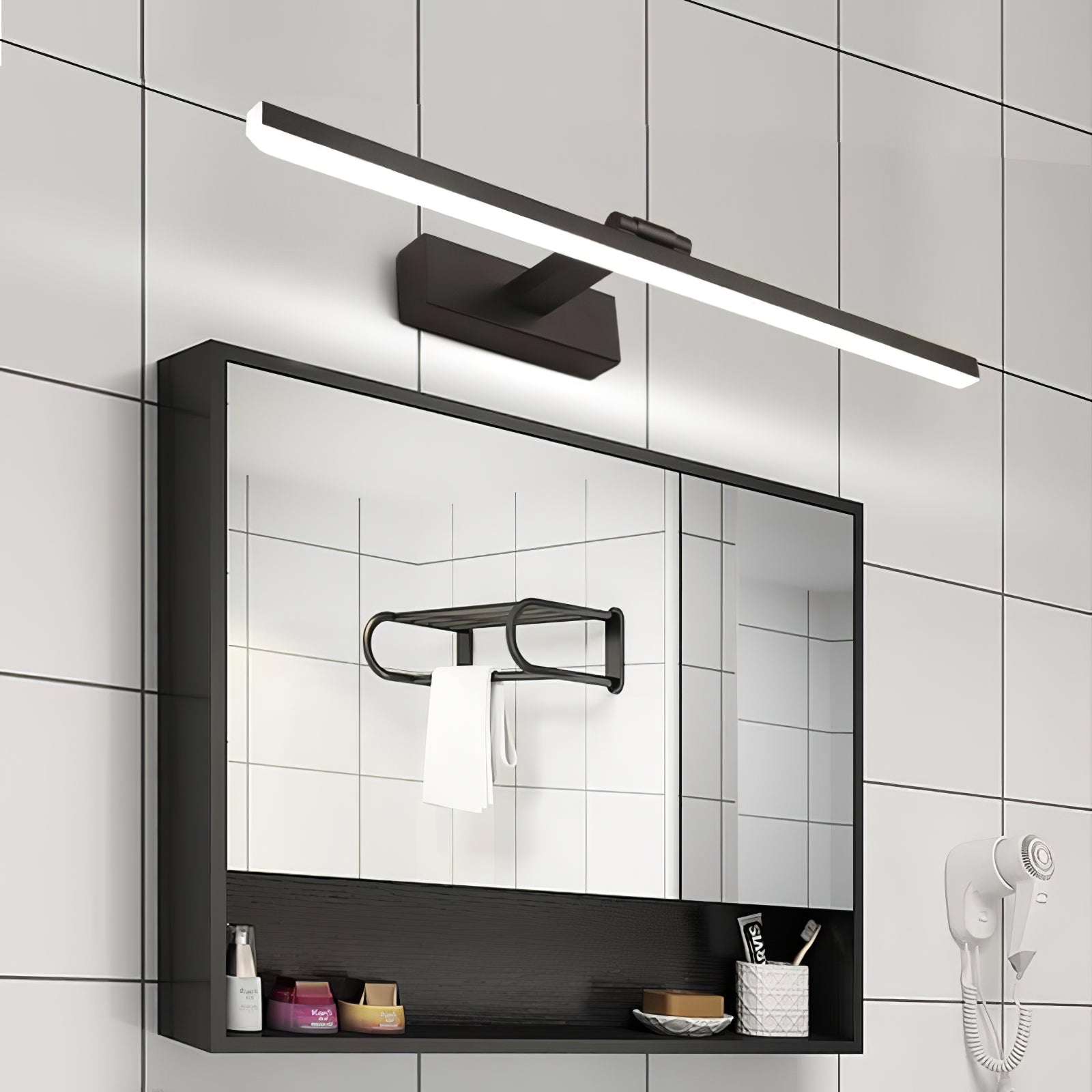 Linear Modern Minimalist Bathroom Wall Lamp-Neutral Decor