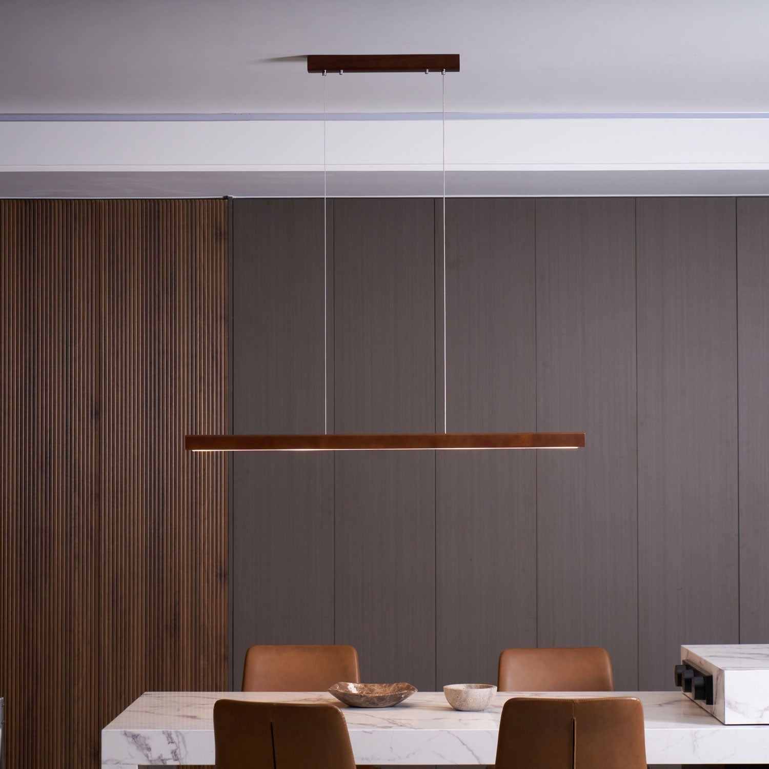 Aro Wooden Pendant Light-Neutral Decor