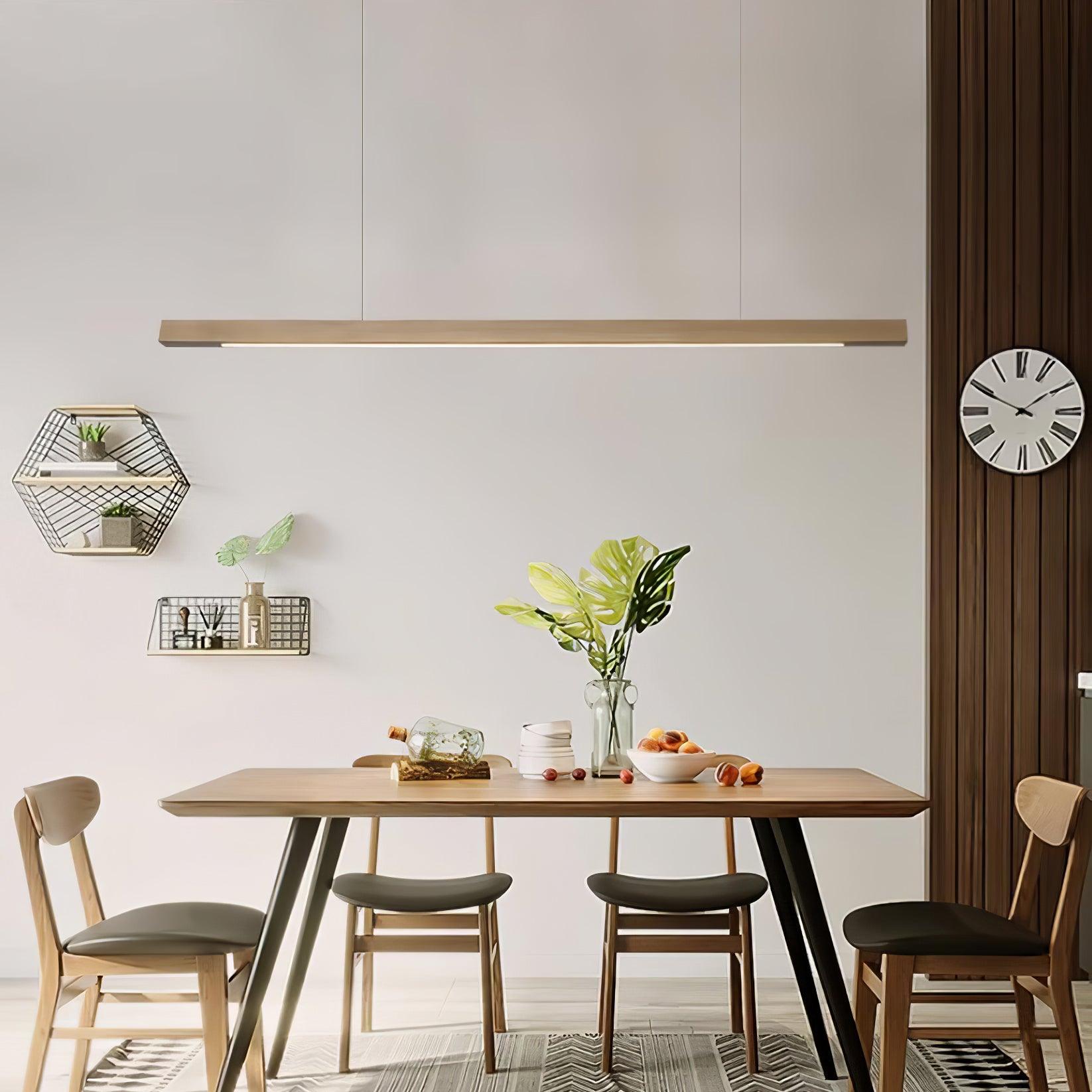 Aro Wooden Pendant Light-Neutral Decor