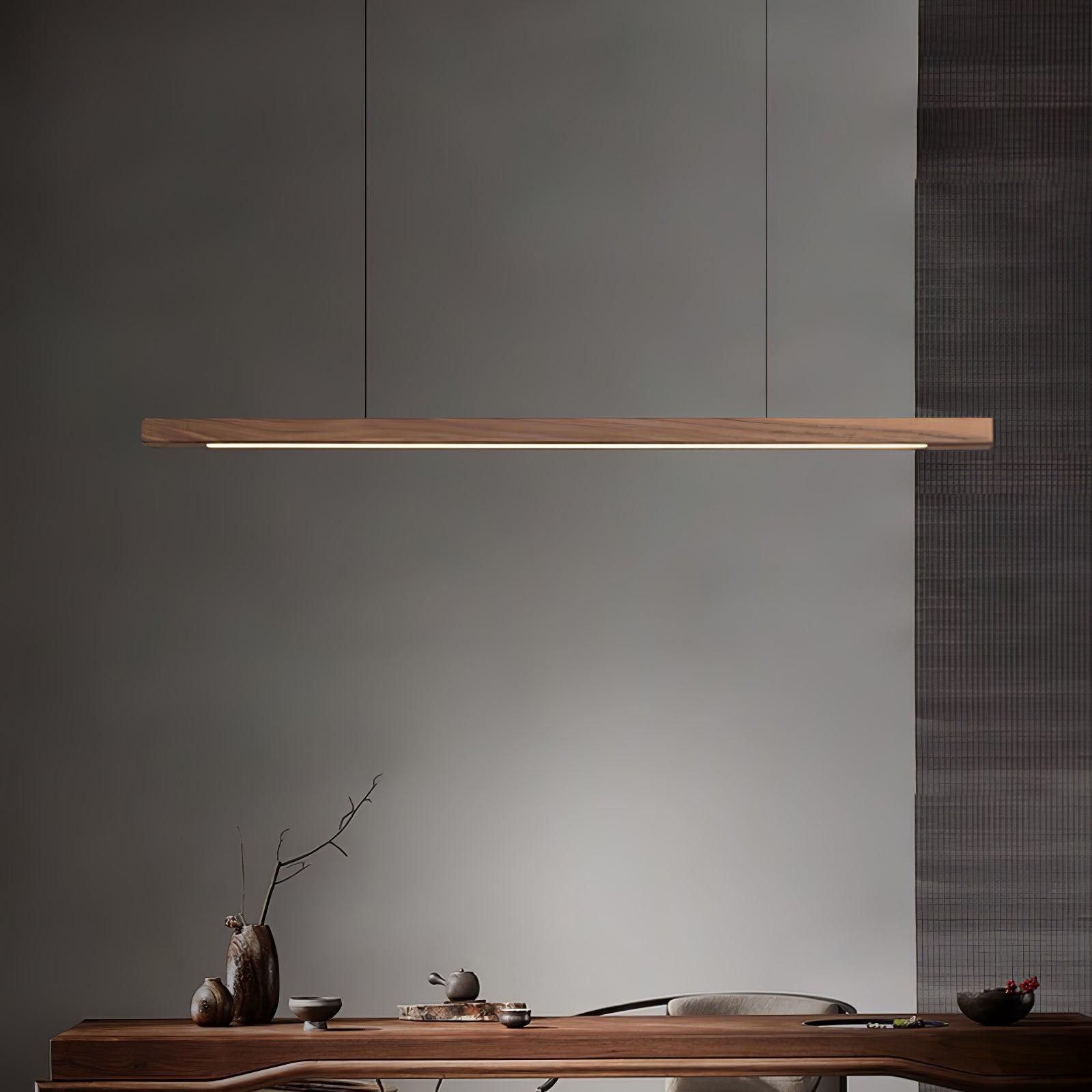 Aro Wooden Pendant Light-Neutral Decor