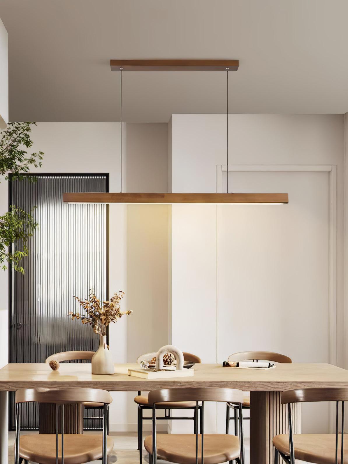Aro Wooden Pendant Light-Neutral Decor