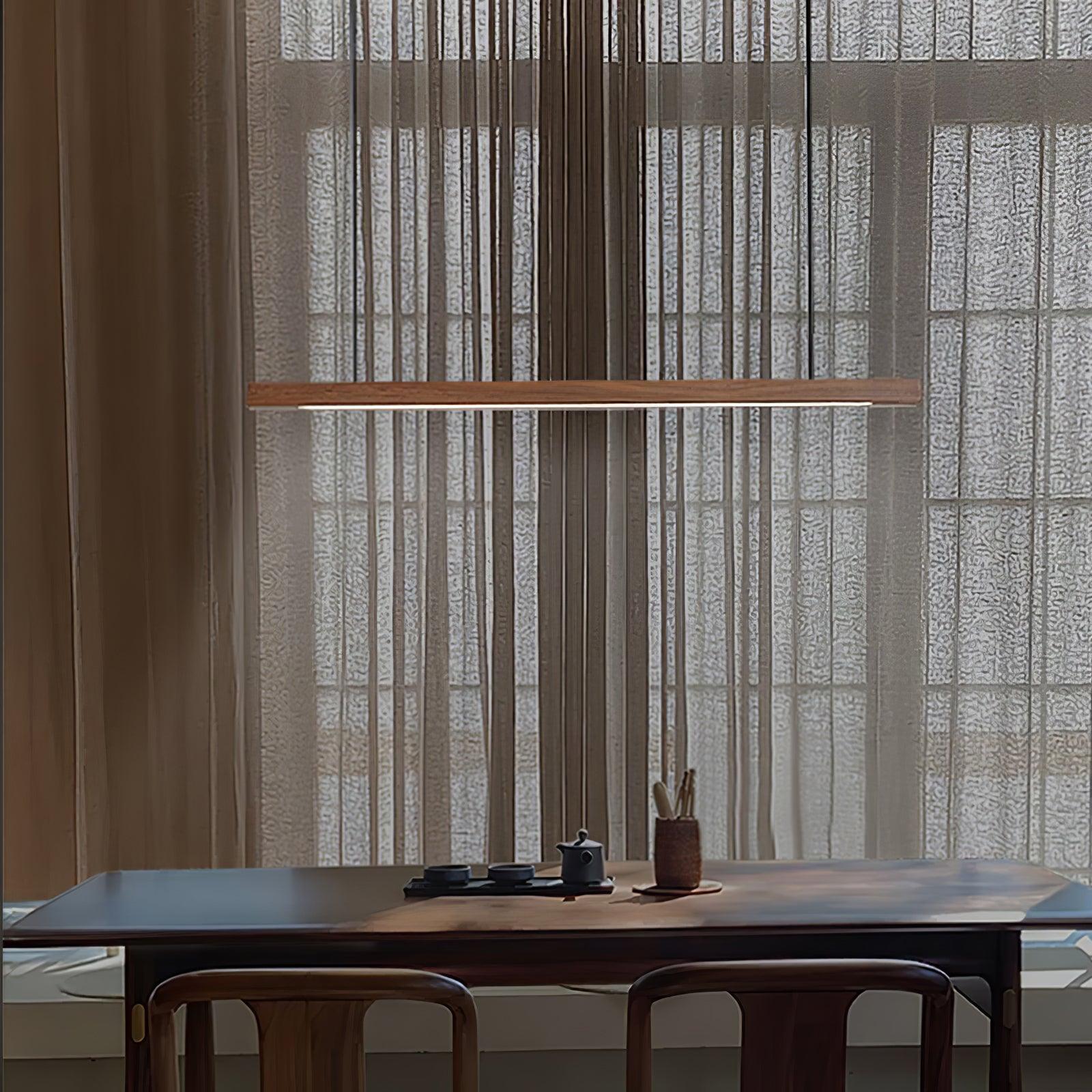 Aro Wooden Pendant Light-Neutral Decor