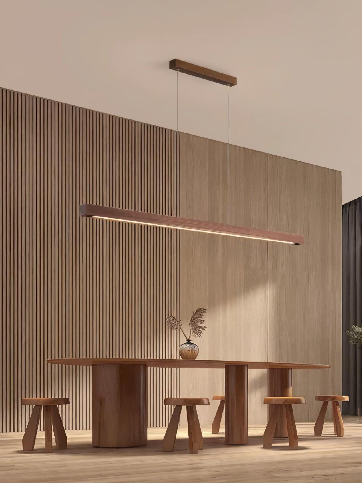 Aro Wooden Pendant Light-Neutral Decor