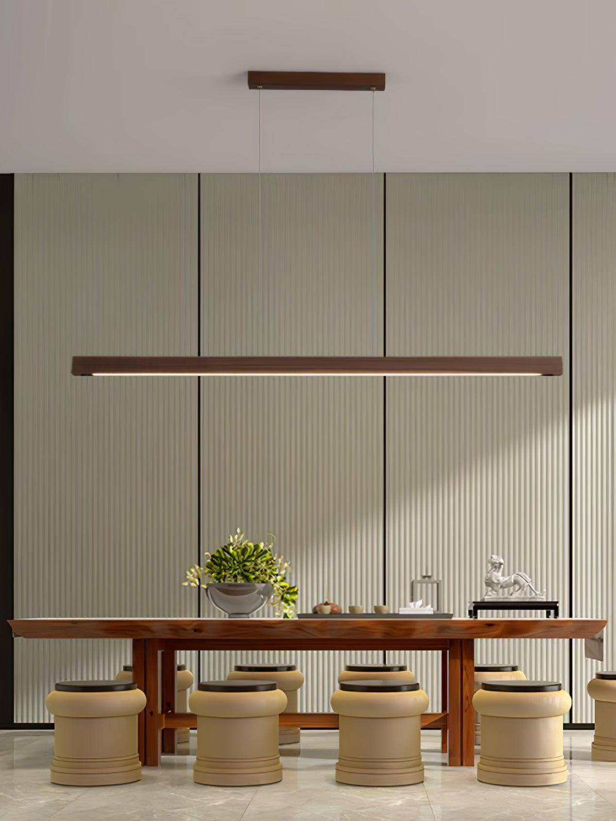 Aro Wooden Pendant Light-Neutral Decor