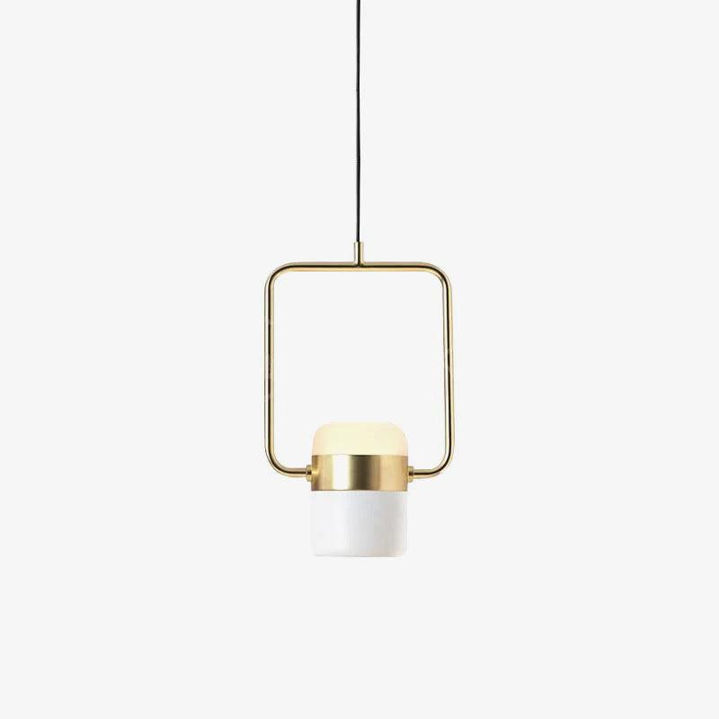 Lirael Pendant Lamp Adjustable Glass with Brass-Neutral Decor