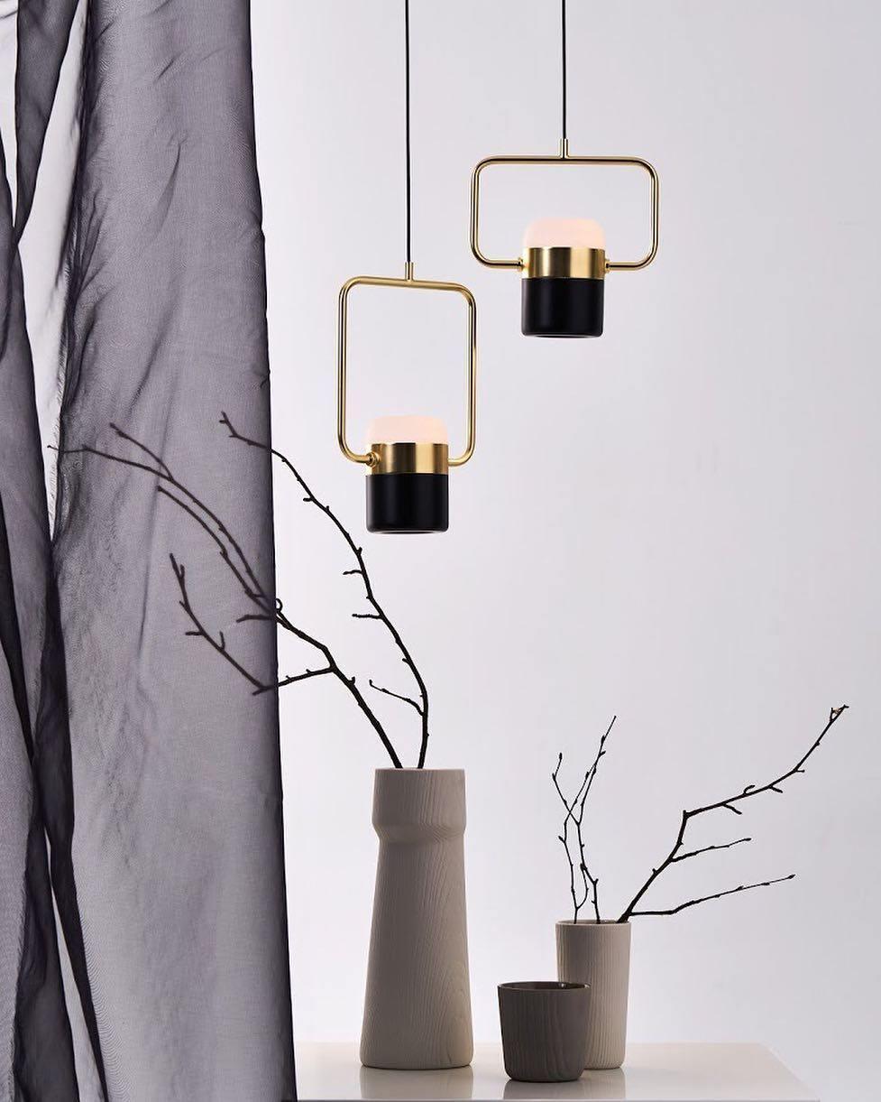 Lirael Pendant Lamp Adjustable Glass with Brass-Neutral Decor