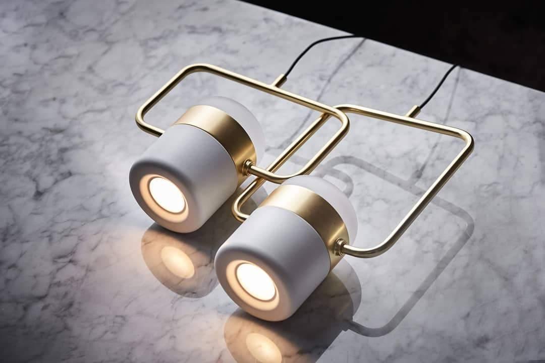 Lirael Pendant Lamp Adjustable Glass with Brass-Neutral Decor