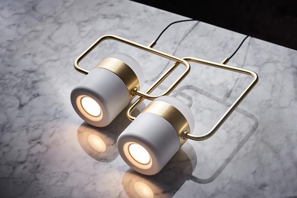 Lirael Pendant Lamp Adjustable Glass with Brass-Neutral Decor