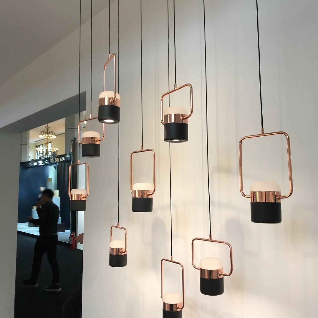 Lirael Pendant Lamp Adjustable Glass with Brass-Neutral Decor
