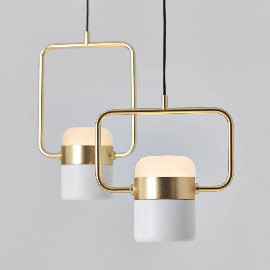 Lirael Pendant Lamp Adjustable Glass with Brass-Neutral Decor