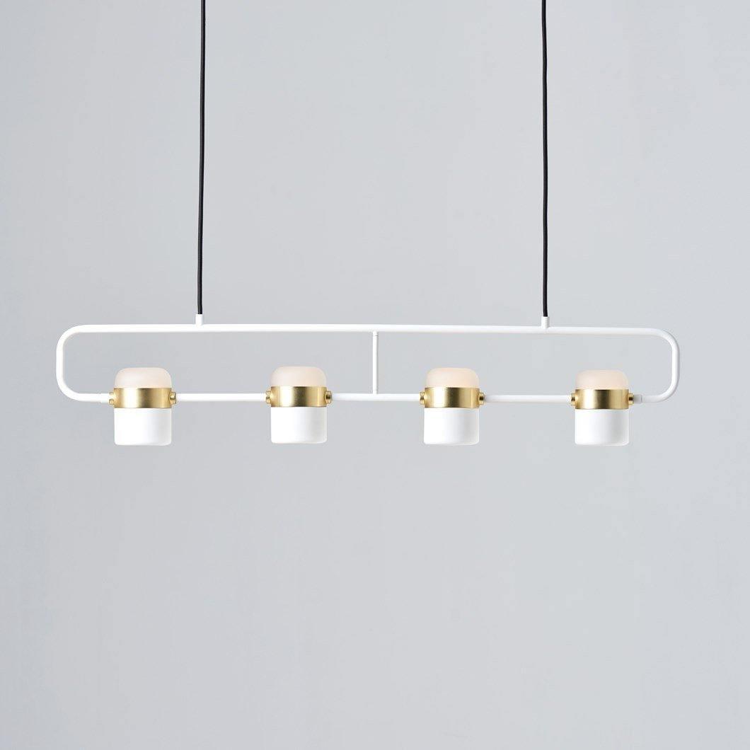 Lirael Pendant Lamp Adjustable Glass with Brass-Neutral Decor