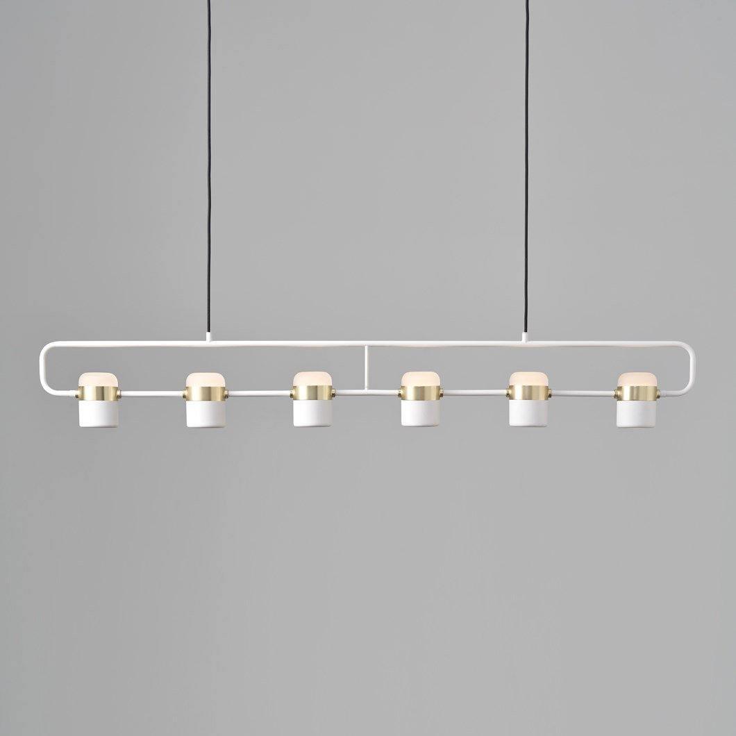 Lirael Pendant Lamp Adjustable Glass with Brass-Neutral Decor