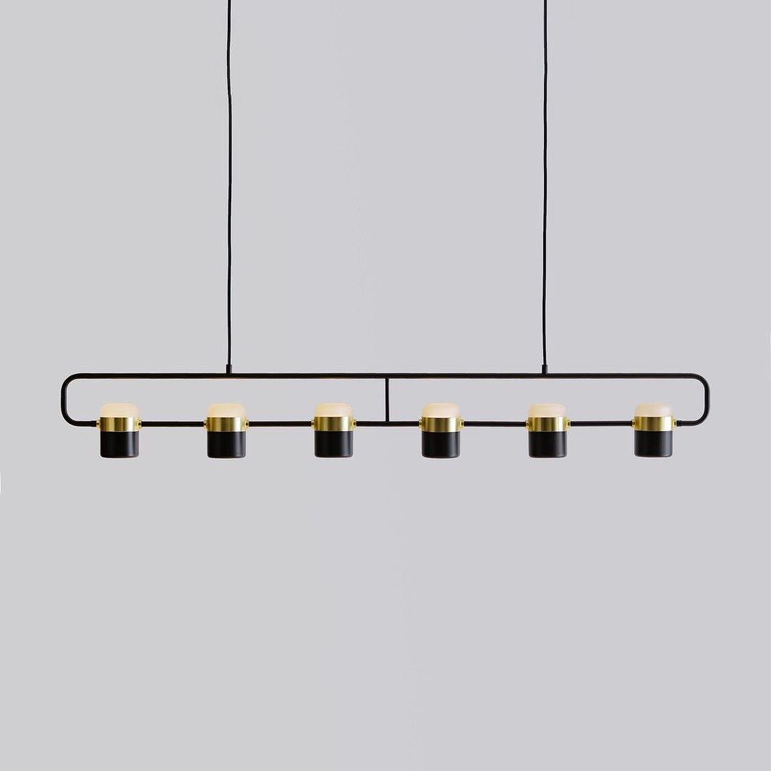 Lirael Pendant Lamp Adjustable Glass with Brass-Neutral Decor